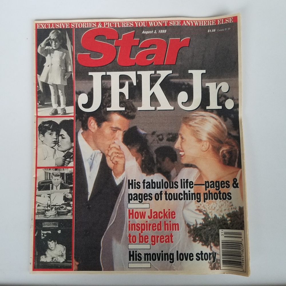 JFK Jr Carolyn Star Magazine John F. Kennedy Jr. Fabulous Life August 3, Tub11